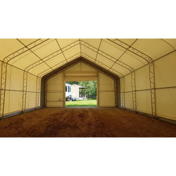 Abri de rangement à double ferme W30'xL60'xH20' – Image 3